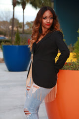 BACK TO BUSINESS BLACK BLAZER - Royale Girl Boutique