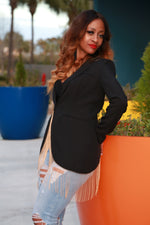 BACK TO BUSINESS BLACK BLAZER - Royale Girl Boutique